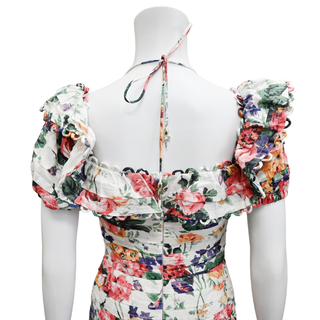 ZIMMERMANN | Allia Floral Pintuck Mini Dress