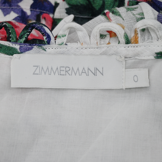 ZIMMERMANN | Allia Floral Pintuck Mini Dress