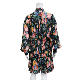 ZIMMERMANN | Allia Floral Shirred Mini Dress