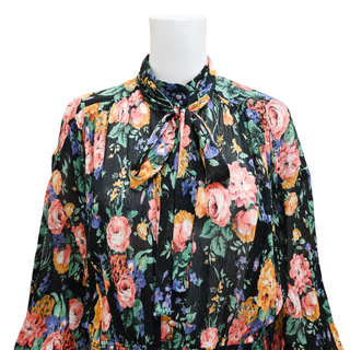 ZIMMERMANN | Allia Floral Shirred Mini Dress
