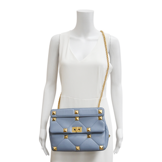 VALENTINO | Roman Stud Quilted Leather Shoulder Bag