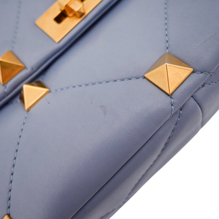 VALENTINO | Roman Stud Quilted Leather Shoulder Bag