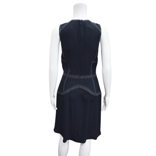 STELLA MCCARTNEY | Midnight Navy Contrast-Stitch Dress