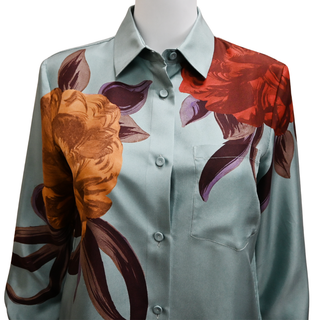 LA DOUBLE J. | Peony Placée Light Blue Boy Shirt