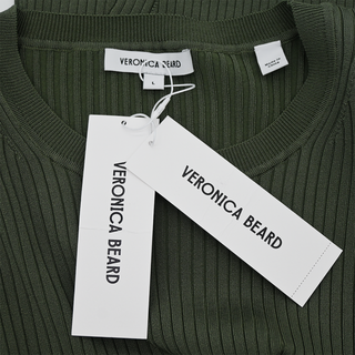 VERONICA BEARD | Acara Stone Army Green Ribbed Top