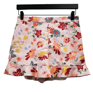 Floral Print Ruffled Shorts
