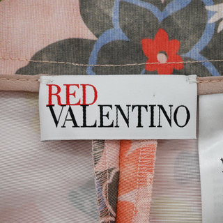 RED VALENTINO | Floral Print Ruffled Shorts