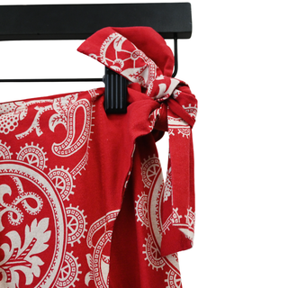 DOUBLE D RANCH | Red Cotton Printed Wrap Skirt