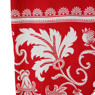 DOUBLE D RANCH | Red Cotton Printed Wrap Skirt
