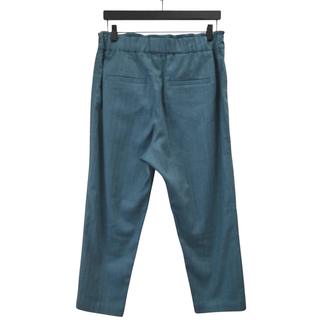 BRUNELLO CUCINELLI | Teal Linen-Blend Paperbag Trousers