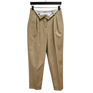 ALEXANDER WANG | Beige Flipped Waistband Carrot Trousers