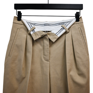 ALEXANDER WANG | Beige Flipped Waistband Carrot Trousers
