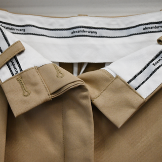 ALEXANDER WANG | Beige Flipped Waistband Carrot Trousers