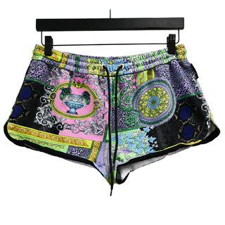 VERSACE | Multicolor Barocco Patchwork Shorts