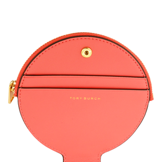 TORY BURCH | Coral Crush Ella Bio Circle Zip Card Case