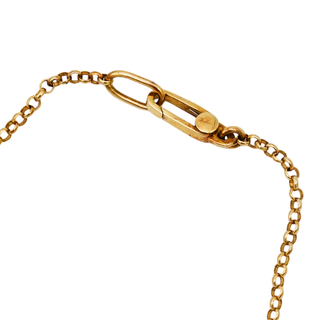 GUCCI | 18K Yellow Gold Script Logo Bracelet