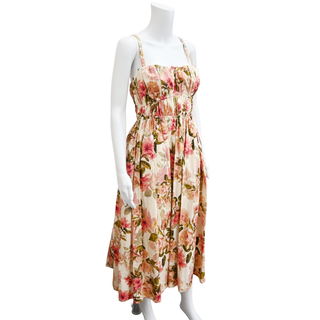 JOHNNY WAS | Asmara Floral Cotton Midi Dress