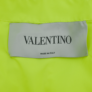 VALENTINO | Neon Yellow Puff Sleeve Mini Dress