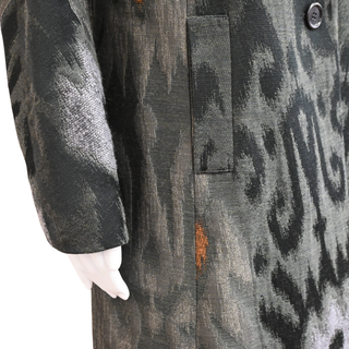 Jacquard Wool-Blend Coat