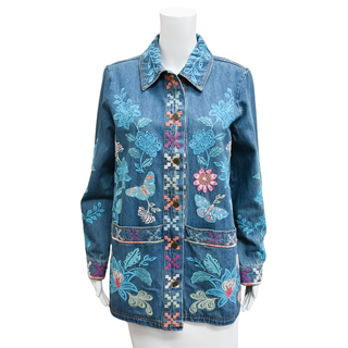 Petra Embroidered Denim Jacket