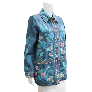 Petra Embroidered Denim Jacket