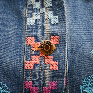 Petra Embroidered Denim Jacket