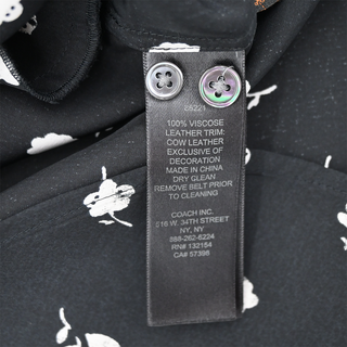 COACH | Floral Skull Belted Dress