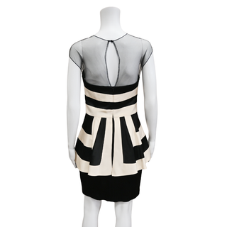 LELA ROSE | Striped Layered Dress