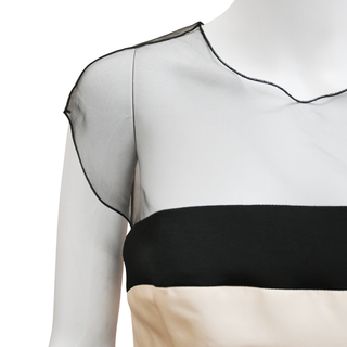 LELA ROSE | Striped Layered Dress