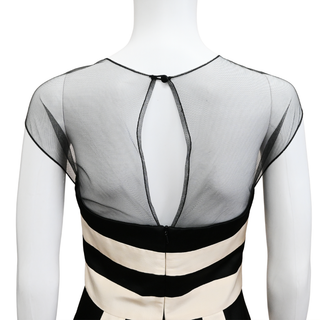 LELA ROSE | Striped Layered Dress