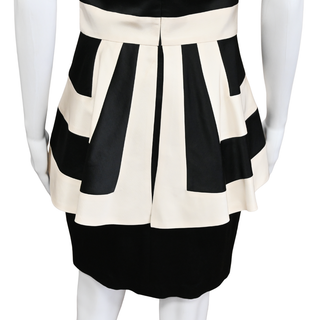 LELA ROSE | Striped Layered Dress