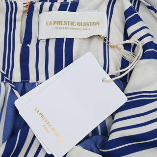 LA PRESTIC OUISTON | Raye Marine Mix Striped Layered Midi Dress