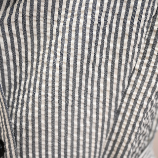 CAROLINA HERRERA | Striped Seersucker Belted Dress