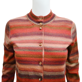YVES SAINT LAURENT | Autumn Striped Wool Cardigan