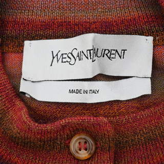 YVES SAINT LAURENT | Autumn Striped Wool Cardigan