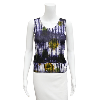 PRADA | Floral Tie-Dye Knit Tank Top