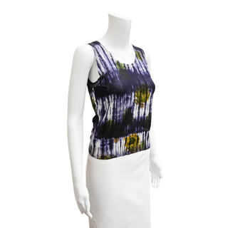 PRADA | Floral Tie-Dye Knit Tank Top