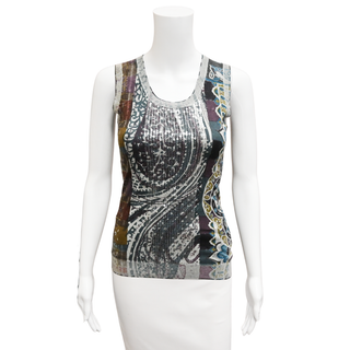 ETRO | Sequin-Embellished Paisley Print Tank Top