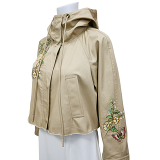 RED VALENTINO | Flower Embroidered Parka Jacket
