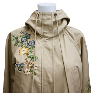 RED VALENTINO | Flower Embroidered Parka Jacket