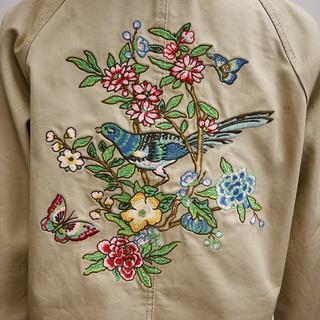 RED VALENTINO | Flower Embroidered Parka Jacket