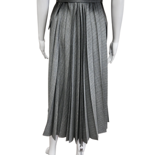 SACAI | Gray Chalkstripe Wool Vest