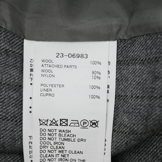 SACAI | Gray Chalkstripe Wool Vest