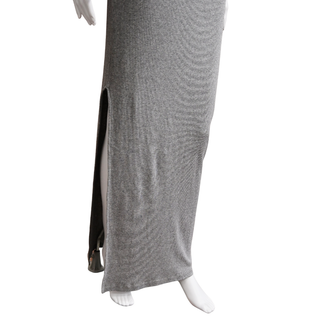 LOEWE | Lilac Ribbed Grey Tank Maxi Dress