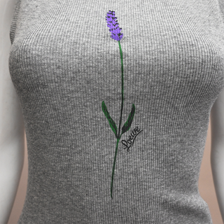 LOEWE | Lilac Ribbed Grey Tank Maxi Dress