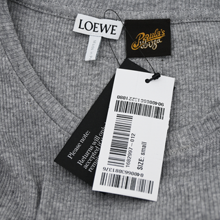 LOEWE | Lilac Ribbed Grey Tank Maxi Dress