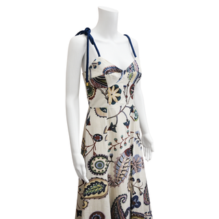 SILVIA TCHERASSI | Dalil Paisley Linen Dress