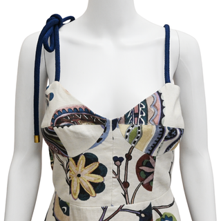 SILVIA TCHERASSI | Dalil Paisley Linen Dress