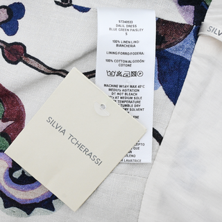 SILVIA TCHERASSI | Dalil Paisley Linen Dress