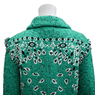 ALANUI | Green Bandana Jacquard Knit Jacket